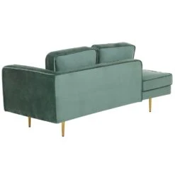 MIRAMAS - Chaise Longue - Groen - Rechterzijde - Fluweel -VIDAXL Winkel 3b24479dafed4ae5a3a888df957e01f5