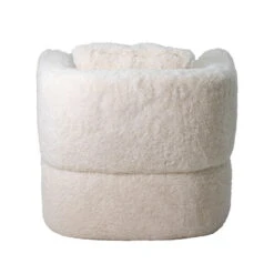 Draaifauteuil Beige Fluffy - Zithoogte 43cm - Ollie -VIDAXL Winkel 3b28487ce5094d99a46ace561a1592e3