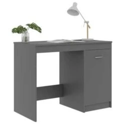 VidaXL Bureau 100x50x76 Cm Bewerkt Hout Grijs -VIDAXL Winkel 3bc302f293e547e993272f62cd8b2630
