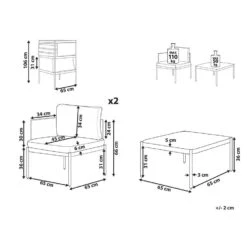 TERRACINA - Loungeset Voor 2 - Groen - Aluminium -VIDAXL Winkel 3c0386054cbf4ca7ab5abb855e51c76a