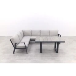 VDG Viento/Darwin Lounge-/diningset (4-delig) - Royal Grey/Antraciet -VIDAXL Winkel 3c9e3707bd9c45ef8e2f8bb87f90f407