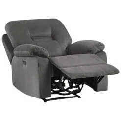 BERGEN - Fauteuil - Grijs - Fluweel -VIDAXL Winkel 3caa862875b246e99147abeacd4ba093