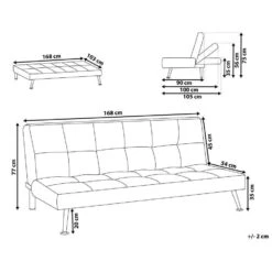 HASLE - Slaapbank 3-zits - Lichtgrijs - Polyester -VIDAXL Winkel 3cfff39fc74c4cf5b29bfa3f5cd4e4e5