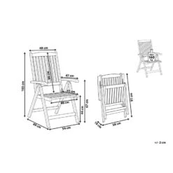AMANTEA - Tuinstoel - Donkere Houtkleur - Acaciahout -VIDAXL Winkel 3de782033e3b4fffa747ef027c5cd821