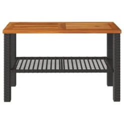 VidaXL - Loungetafel - Weerbestendig - Zwart - Poly Rattan En Hout - 70x38x42 Cm 12 VidaXL - Loungetafel - Weerbestendig - Zwart - Poly Rattan En Hout - 70x38x42 Cm -VIDAXL Winkel 3e1a273b21ec452db6293db74dfb8ade