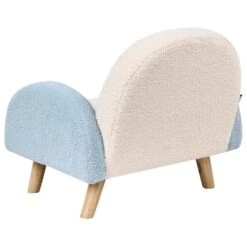 OMBO - Kinderfauteuil - Lichtblauw - Bouclé -VIDAXL Winkel 3e21523be0604a578f646d19fee2d4cc