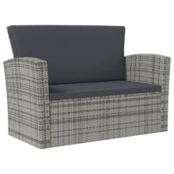 VidaXL - Loungeset - Grijs - Poly Rattan - 8 Stuks - Met Kussens -VIDAXL Winkel 3f1e7e03a63e4a36811c018b82014445