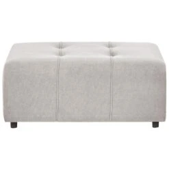 INNVIK - Ottomaan - Lichtgrijs - Polyester -VIDAXL Winkel 3f4b5249b87a4e49bb9d77ca713f1b00