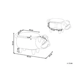 Beliani Dierenhocker PUG - Grijs Fluweel -VIDAXL Winkel 3f6b124defba448dbe7b22b839088a2f