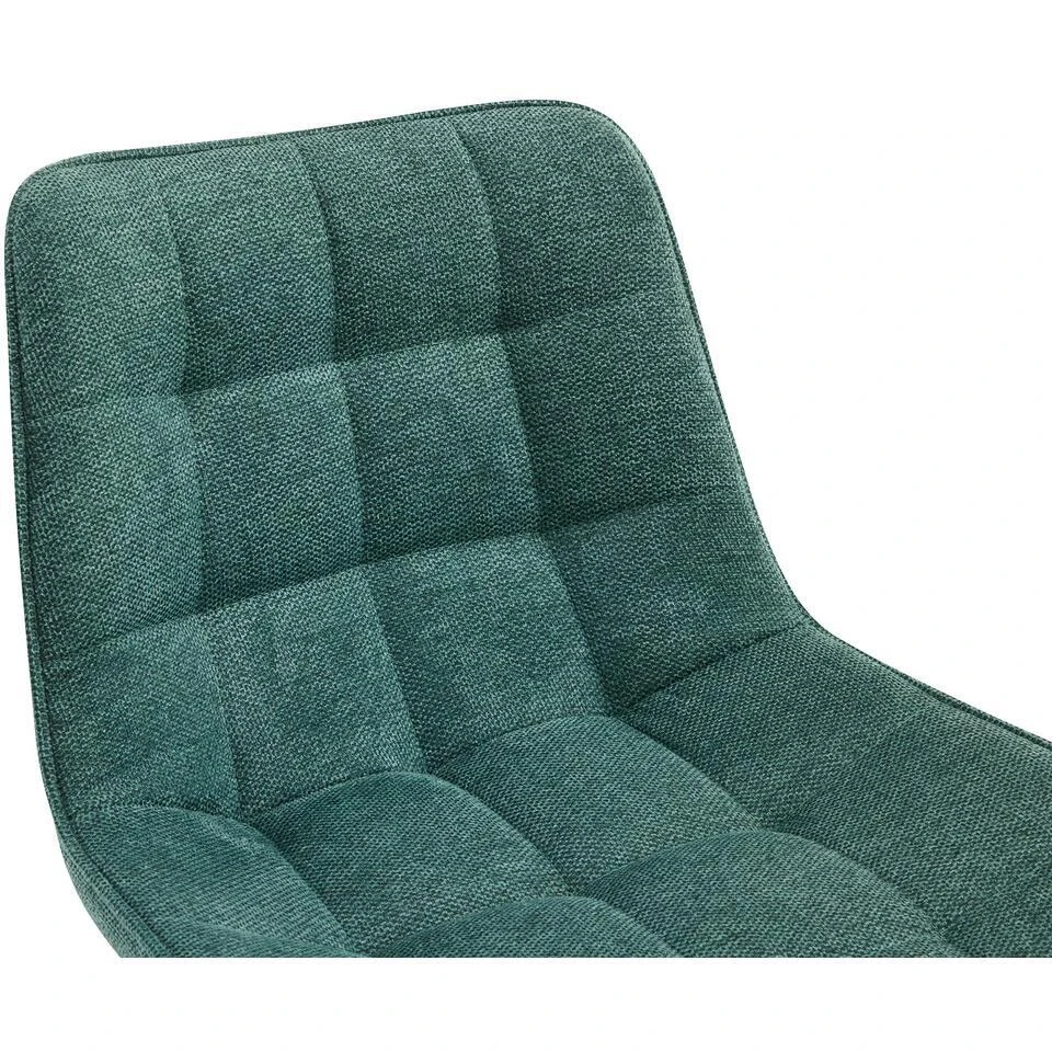 CLP Barkruk Dartford Mat Zwart Frame - Stof - Groen 3 CLP Barkruk Dartford Mat Zwart Frame - Stof - Groen - Afbeelding 3