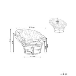 SALVO - Fauteuil - Lichtbeige - Rotan -VIDAXL Winkel 3f9de961b8544e2ea66d6190ec6cb330