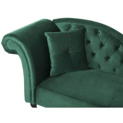 LATTES - Chaise Longue - Groen - Linkerzijde - Fluweel -VIDAXL Winkel 3ff296fb715645f8bcbe01331910a771