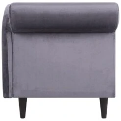 LUIRO - Chaise Longue - Donkergrijs - Linkerzijde - Fluweel -VIDAXL Winkel 405155be0e97415490314404573a1a3c