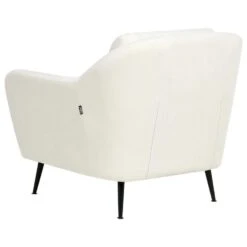 EIBY - Fauteuil - Wit - Chenille -VIDAXL Winkel 40b4a728468c41188815a30a7e39e819