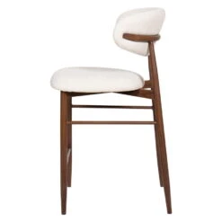 Barstoel - Beige Stof - Zithoogte 65cm - 55x52x94cm - Alexia - Set Van 2 -VIDAXL Winkel 4141fe0a17604a0d8cd2ba7e38a54551