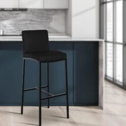 CLP Set Van 2 Barkruk Freeport Zwart Frame - Kunstleer - Zwart 9 CLP Set Van 2 Barkruk Freeport Zwart Frame - Kunstleer - Zwart -VIDAXL Winkel 4148388c6134405dae297a05cfc4a51c