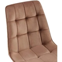 CLP Set Van 2 Eetkamerstoel Gifford Mat Zwart Frame - Fluweel - Bruin -VIDAXL Winkel 41d053926f60490fb6c82fd941c388b8