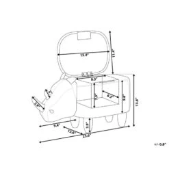 Beliani Dierenhocker RHINO - Grijs Kunstleer -VIDAXL Winkel 426b771397794ecb98f1b80339ed3712