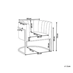 LARVIK II - Fauteuil - Wit - Fluweel -VIDAXL Winkel 433afdd00676485ebf3c8e74e7046d41 1