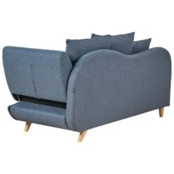 MERI II - Chaise Longue Met Opbergruimte - Blauw - Rechts - Fluweel -VIDAXL Winkel 4360774837eb4840b3012f03f18027c3