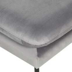 VINTERBRO - Ottomaan - Grijs - Fluweel -VIDAXL Winkel 4385aad147cb416ba53adbb07609d949