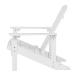 Beliani Tuinstoel ADIRONDACK - Wit Kunsthout -VIDAXL Winkel 438d2910b42e44aea299f03f00e433f5