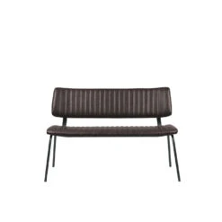 LABEL51 Eetkamerbank Gusto - Donkerbruin - PU-Leder - 120 Cm -VIDAXL Winkel 43dc9784206f4f55b8ce33ce603f73fd