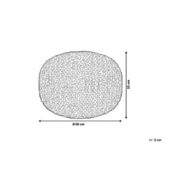 Beliani Poef CONRAD - Geel Katoen -VIDAXL Winkel 43f852fd539f4cfc978fcfff60308835