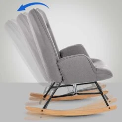 CLP Schommelstoel Sanka Stof - Grijs 10 CLP Schommelstoel Sanka Stof - Grijs -VIDAXL Winkel 4478e80c97d44fda9e16c632a0384e2e