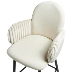 AMITY - Barkruk Set Van 2 - Lichtbeige - Polyester -VIDAXL Winkel 448622e2beb54127bdc483536a579a0f