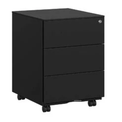 Bureau Ladeblok Verrijdbaar Incl. Slot - 55x45x39cm - Zwart -VIDAXL Winkel 44864117fda54f97aec459a875f7beb3