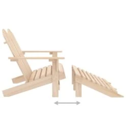 VidaXL - Tuinstoel 2-zits Adirondack - Bruin - Hout - Met Voetenban -VIDAXL Winkel 457649e39eac4578b1b25e0e274d7b93