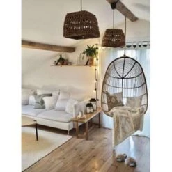 Beliani Hangstoel CASOLI - Beige Pe Rotan -VIDAXL Winkel 469e0c47c6b4448d9e2f49d933312de7