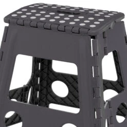 5Five Keukenkruk/opstapje - Opvouwbaar - Grijs - Kunststof - 39cm -VIDAXL Winkel 476d725fbe6747daafbdab4efbfa43b1