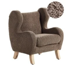 FARUM - Kinderfauteuil - Bruin - Bouclé -VIDAXL Winkel 47f95a29966843838275d81694a8a49b