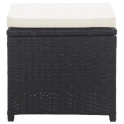 VidaXL Tuinkrukken 2 St Met Kussens Poly Rattan Zwart -VIDAXL Winkel 48810af54a5d41a8bc752ac83cc023f4