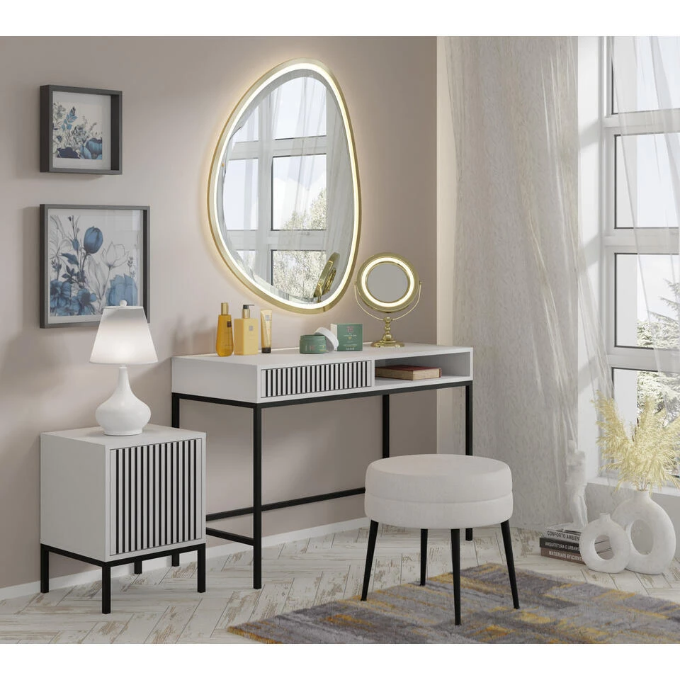 Bureaucontainer Ravenna - Wit/zwart - Metall - 41x40x55 Cm 5 Bureaucontainer Ravenna - Wit/zwart - Metall - 41x40x55 Cm - Afbeelding 5