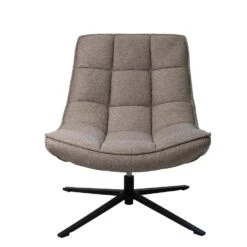 Draaifauteuil Stof/Textiel - Taupe - 86x74x84cm - Mattis -VIDAXL Winkel 48ed28cf60f8498b94c4609c6784b3ac
