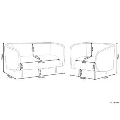 Beliani Zitgroep LOEN - Beige Polyester 6 Beliani Zitgroep LOEN - Beige Polyester -VIDAXL Winkel 48ef49dbee5c435aaa0969a9e1c4e151