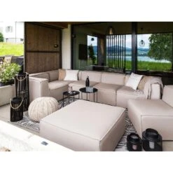 Beliani Loungeset AREZZO - Beige Polyester 6 Beliani Loungeset AREZZO - Beige Polyester -VIDAXL Winkel 49061cbf802b46a29278898953dcdd1a