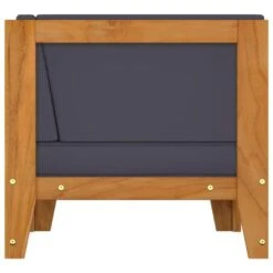 VidaXL - Hoekbank Sectioneel - Grijs - Acaciahout - Met Kussens -VIDAXL Winkel 4916147ee38b4720ace658b94e7168ca