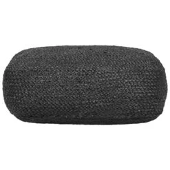 ISARDA - Vloerkussen - Zwart - 70 X 40 X 20 Cm - Jute -VIDAXL Winkel 49f93e16346642e5b458040a16092708