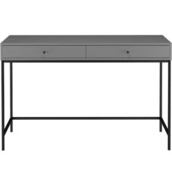 Celine - Bureau Met 2 Laden In Grijs MDF -VIDAXL Winkel 4aa0677b13c141d9adc20d3c2991b26c