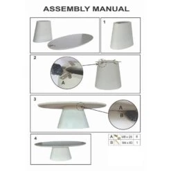 Tuintafel Ovaal 300cm - Wit Eco Composiet - Cleo -VIDAXL Winkel 4afa0518ff09416fb9ad55128854ed5f