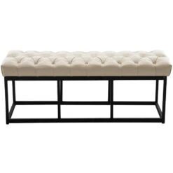 CLP 2-zits Bankje Amun 120 Cm - Creme -VIDAXL Winkel 4c0a73619f834b4aa2e351b08e9ad330