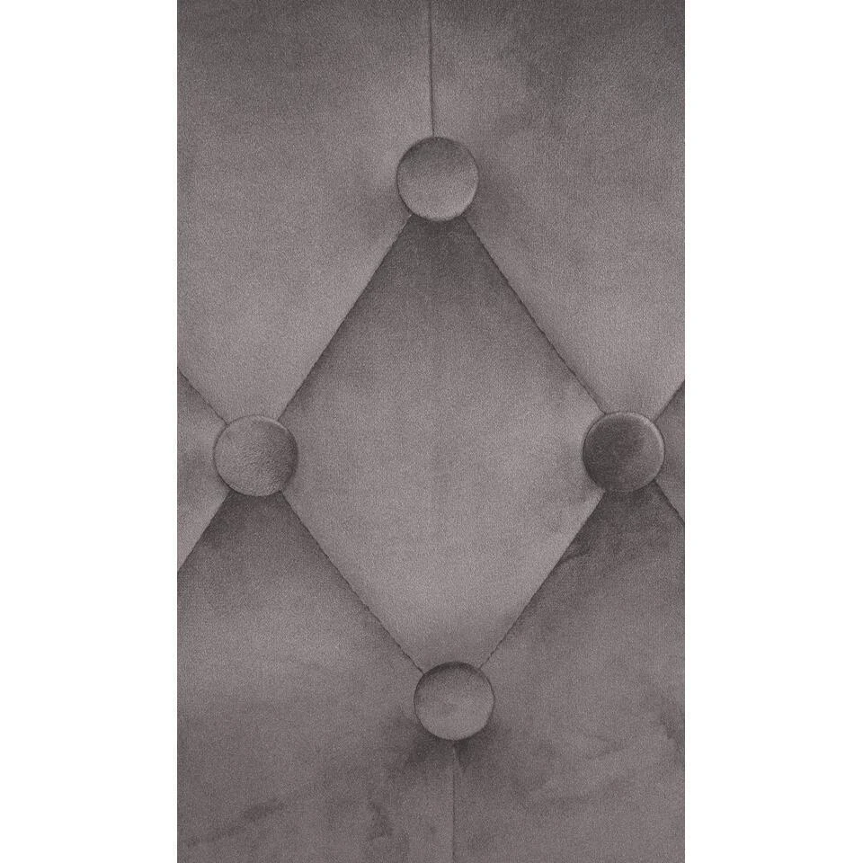 CLP Barkruk Dublin Chroom Frame - Fluweel - Grijs 6 CLP Barkruk Dublin Chroom Frame - Fluweel - Grijs - Afbeelding 6