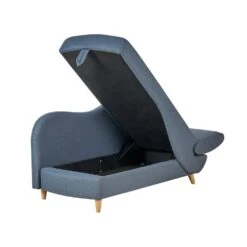 MERI II - Chaise Longue Met Opbergruimte - Blauw - Rechts - Fluweel -VIDAXL Winkel 4c8dbf3308f74c3e9bcbf2839c2c07ea