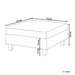 UNSTAD - Hocker - Zwart - Polyester -VIDAXL Winkel 4dddbed359664d5ab2a2dad0ea8b6394