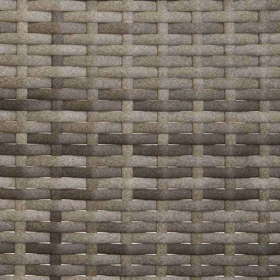 VidaXL - Tuinbank 3-zits Met Kussens - Grijs Poly Rattan - 140x51x85 Cm 8 VidaXL - Tuinbank 3-zits Met Kussens - Grijs Poly Rattan - 140x51x85 Cm - Afbeelding 8