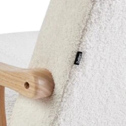 LEKNES - Schommelstoel - Gebroken Wit - Bouclé -VIDAXL Winkel 4e2472e1eaf841309b95a01707a9cff7